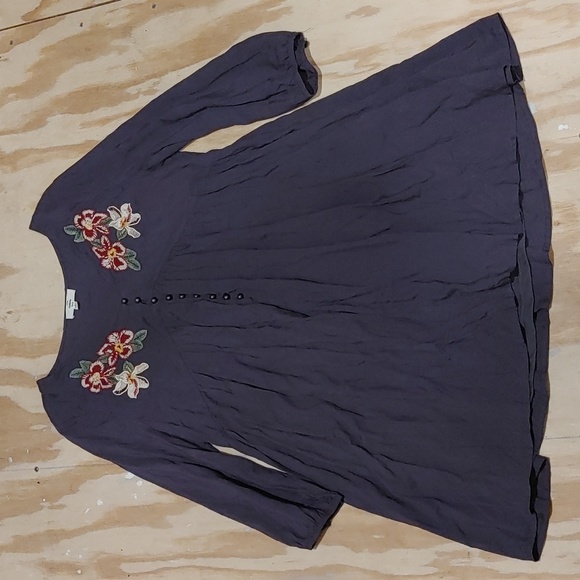 #4. Entro Tunic/Dress Size L Embroidered - Picture 1 of 9